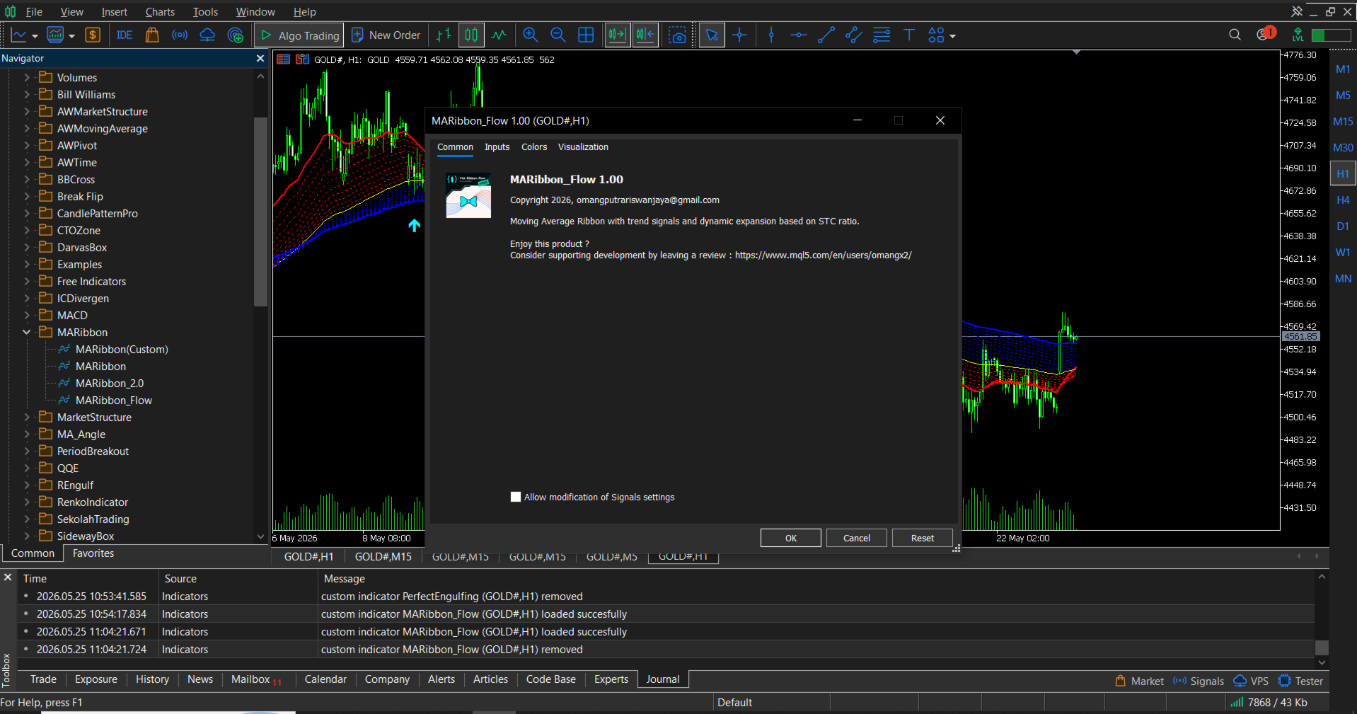 MA Ribbon Flow screenshot